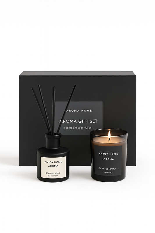 Kit Elegância — Difusor de Aromas + Vela Perfumada (50ml)